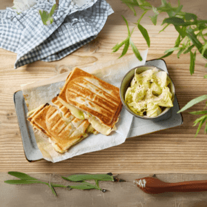 Croque en pâte feuilleté jambon
