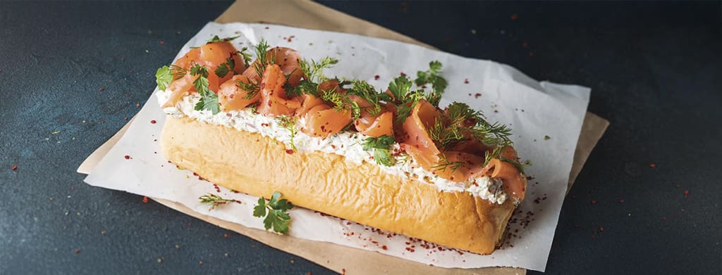 Warme zalm gravlax met Kiri®