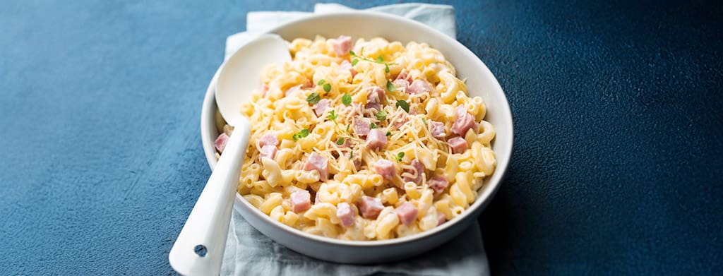 Coquillettes au jambon